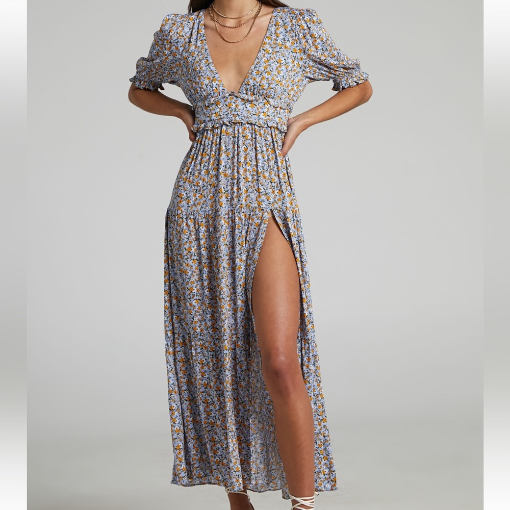 Showpo Blue Maxi Dress